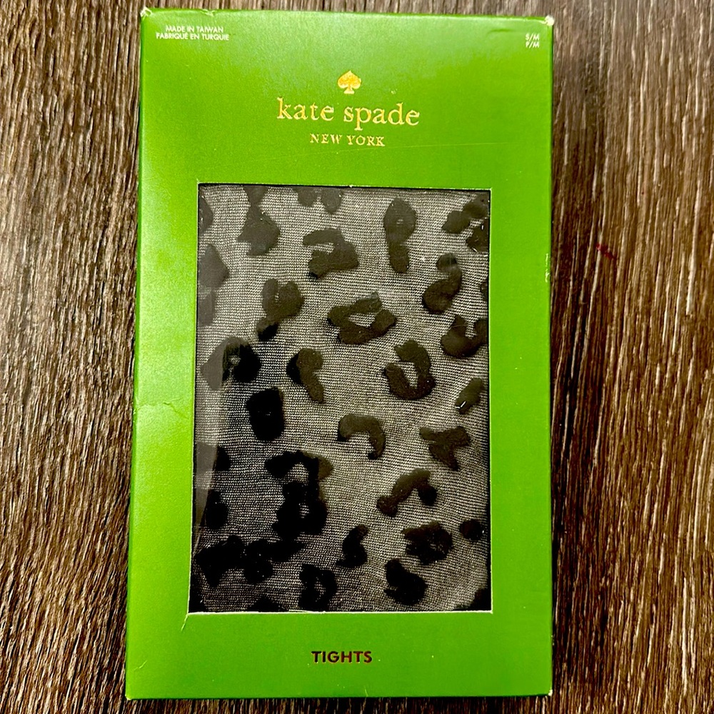 Kate Spade leopard print tights - NWT